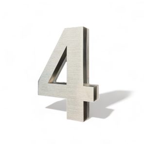 Valaistu rosterinen talonumero – 4