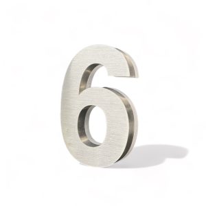 Valaistu rosterinen talonumero – 6